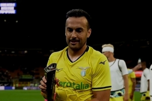 B体育-梅开二度！37岁佩德罗当选拉齐奥vs国米全场最佳球员